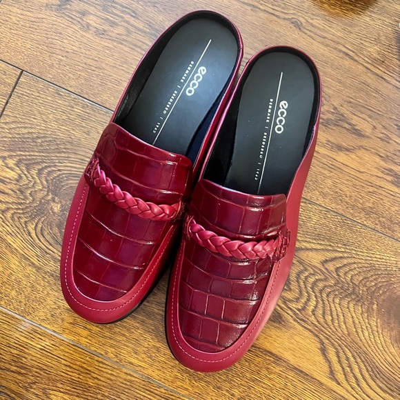 NWOB $175 ECCO Black Leather Mule - Picture 10 of 12